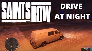 HOW BIG IS THE MAP in Saints Row? Drive Across the Map (at night)
