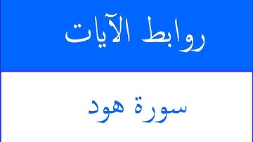 طرق إبداعية لتثيبت حفظ سورة  هود بالروابط .81 ــ 84. حصة 37