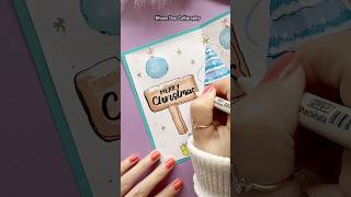 Easy DIY Christmas Card #nhuandaocalligraphy #cards #shorts