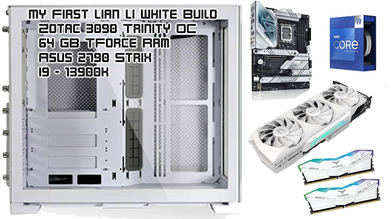 My First Lian Li Build *WHITE EDITION* - YouTube