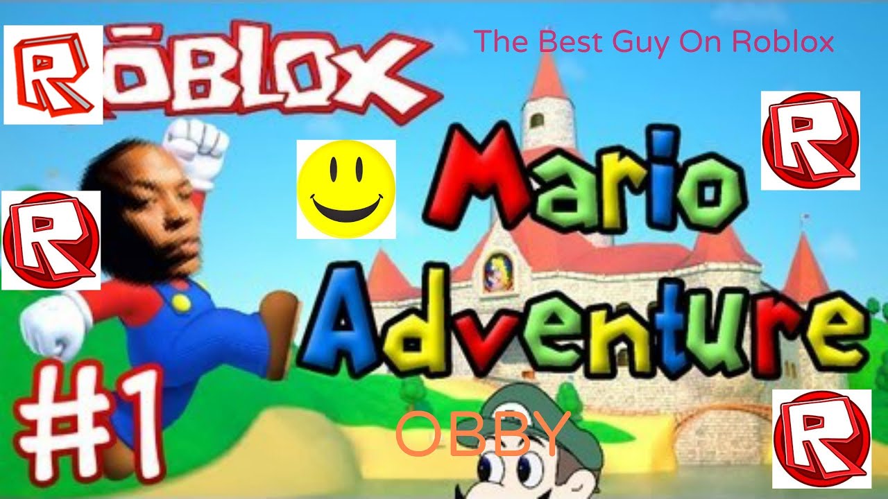 Roblox - Mario adventure obby part 1 - With my brother - YouTube