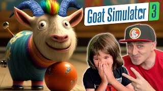 HACEMOS la cabra LOCA en la BOLERA en GOAT SIMULATOR 3