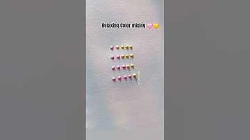 Relaxing Color mixing 🩷💛 #art #asmr #colormixing #satisfying #relaxing #youtubeshorts #shorts