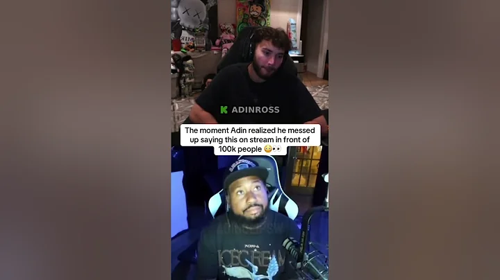 Adin Ross Realizes He Messed Up Saying This LIVE On Stream💀 #adin #funny #ishowspeed #clips