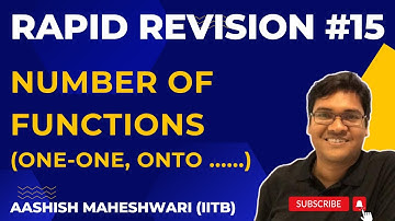 Rapid Revision #15 | Number of Functions