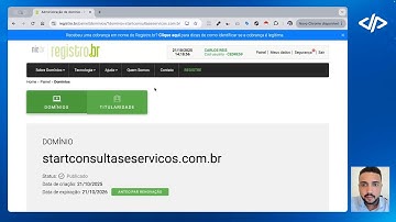 Apontamento de dominio no Registro br