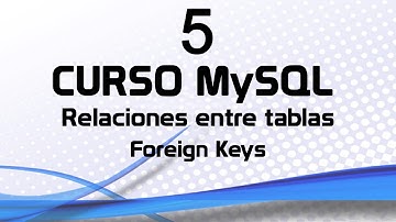 Curso MySQL 5: Relaciones entre Tablas