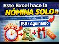 👉 Este Excel hace la nómina SOLO 😱 | Costeo automático con macros (ISR + aguinaldo)