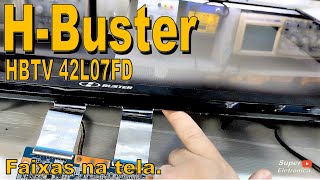 H-BUSTER  HBTV 42L07FD, faixas na tela.