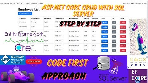 ASP.NET Core MVC CRUD Operations using .NET 8 and Entity Framework Core - MVC For Beginners Tutorial