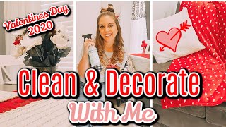 *NEW* SPEED CLEAN WITH ME & DECORATE FOR VALENTINES DAY | CLEANING MOTIVATION 2020