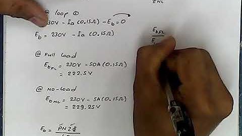 Solved Problems: DC Shunt Motor #5 Relationship between Back emf and Speed (explained in TAGALOG)