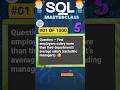 SQL Masterclass #01 | Find emp salary more than their department’s average salary #sql #sqllearning