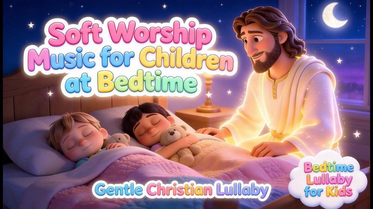 Soft Worship Music for Children at Bedtime | Gentle Christian Lullaby #lullaby #lullabies