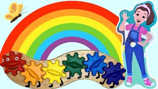Preschool Learning Activities - Rainbow Colors Puzzles