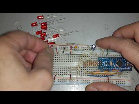 DIY One Digit Seven Segment LED Display on Breadboard - YouTube