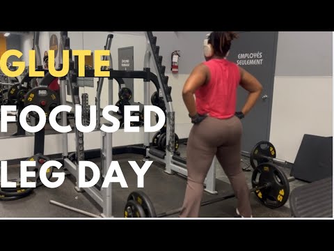 Come with me to the gym for my Glute-Focused Leg Day Workout - YouTube