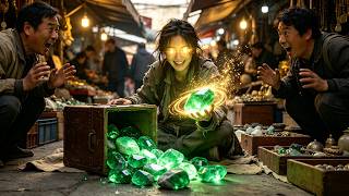 Poor girl bullied, gains golden pupils for x-ray vision and treasure appraisal, gets rich!