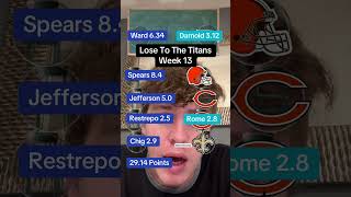 🏈Lose To The Titans??🔥#trending #shorts #tennessee #titans #nfl #fantasyfootball #fyp #memes #fun
