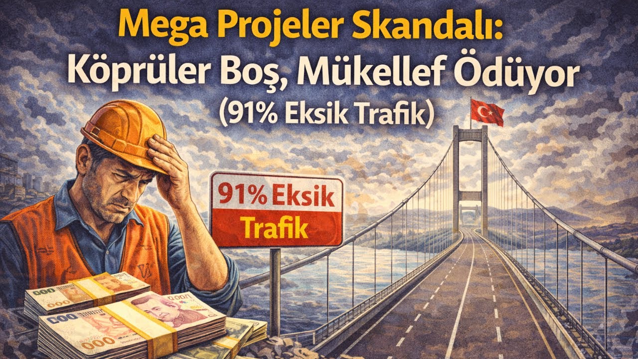 Mega Projeler Skandalı: Köprüler Boş, Mükellef Ödüyor (91% Eksik Trafik)