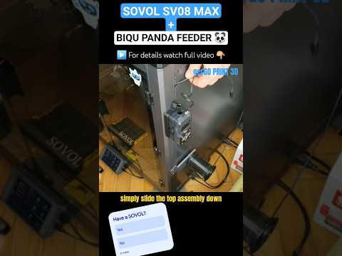 SV08 MAX + 🐼 BIQU Panda Feeder #SOVOL #BIQU #3dprinting