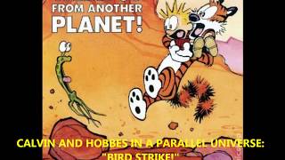 Calvin and Hobbes  "Bird Strike!" - cartoon