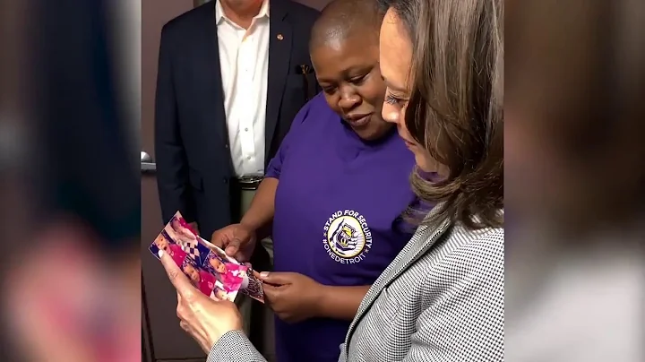 Senator Kamala Harris Walks A Day with Security Of...