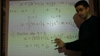 Celebrity Further Kinematics - using vectors for variable acceleration - example two Wealth