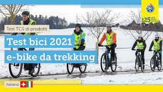 Test di 10 bici elettriche da trekking (2021) | autonomia, freni \u0026 batteria  - YouTube