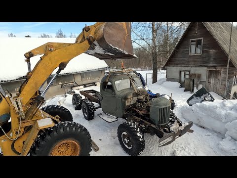 Видео: ГАЗ-66 на арочных колесах не смог! Готовим ЗИЛ-157 на колесах от РАКЕТОВОЗА!