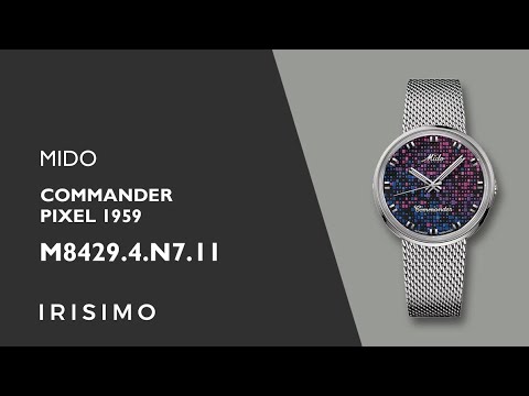 MIDO COMMANDER PIXEL 1959 01 M8429.4.N7.11 | IRISIMO - YouTube