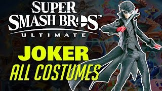 Joker all Costumes and Colors in Super Smash Bros. Ultimate