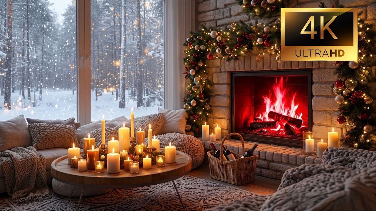 🔥 🔥 Cozy Fireplace 4K Ultra HD | Happy New Year 2026! 