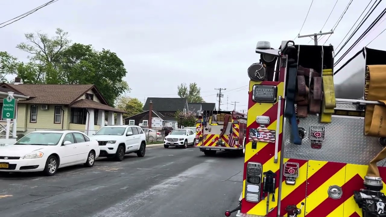 Lindenhurst Fire Department Engine 1-6-3 doing a fire truck ride from May 