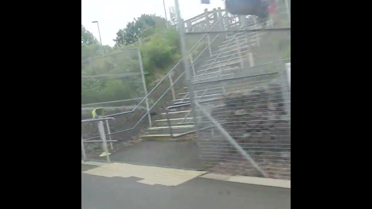 Scotrail Class 170 DMU departs Gorebridge for Edinburgh Waverley 