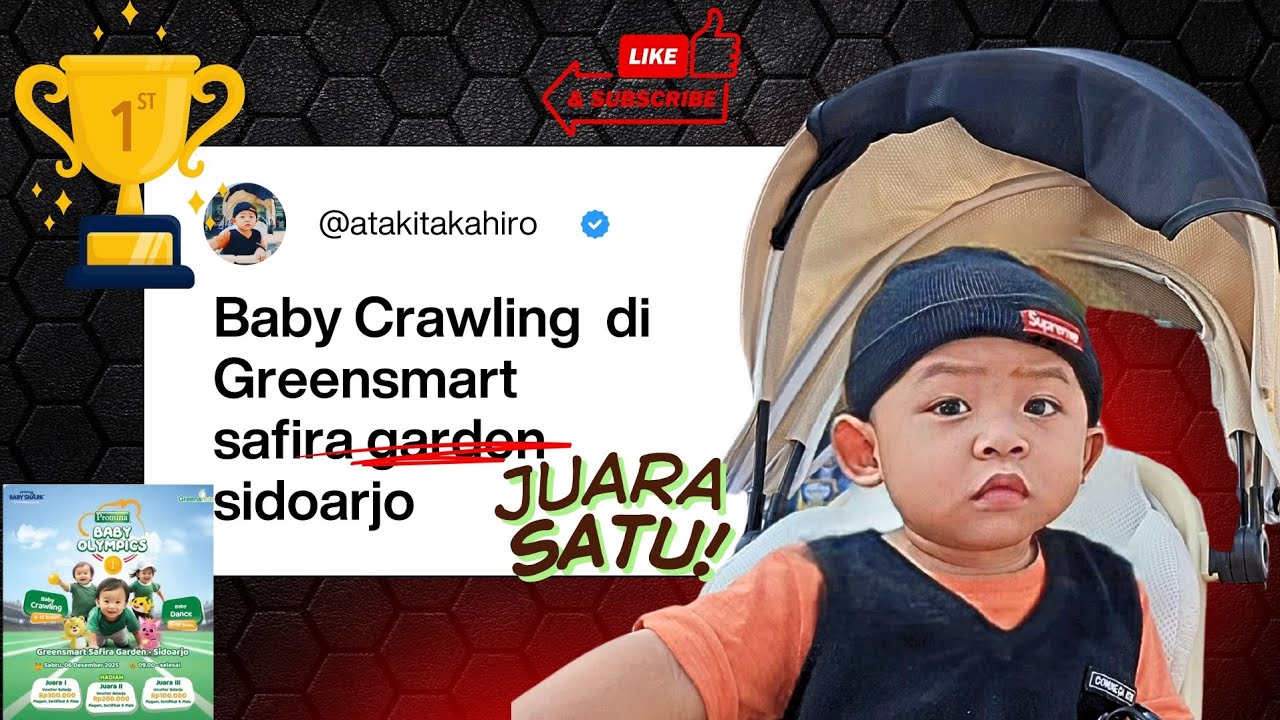 Baby Crawling with Promina at Greensmart Safira Garden Sidoarjo