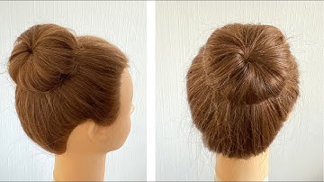 Cách búi tóc củ tỏi không dùng donut -  tóc cô dâu búi thấp  #TócCollection