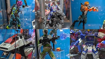New GiJoe & Transformers action figures on display Nycc 2025 via Titan Toyz