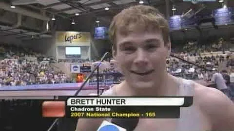 2007 NCAA D2 Wrestling Champs | 165  | Hunter, Cha...