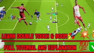 Finishing Tips: Learn Double Touch & Boom🚀💥 FULL TUTORIAL & EXPLANATION💯✅ eFootball 2024 mobile