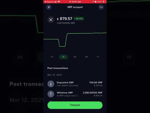 Sending XRP From Uphold To External Wallet (quick Tutorial)