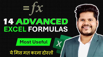 14 Advanced Excel Formulas and Functions - Excel Formula tutorial