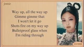 JENNIE 'WITH THE IE' (way up) lyrics