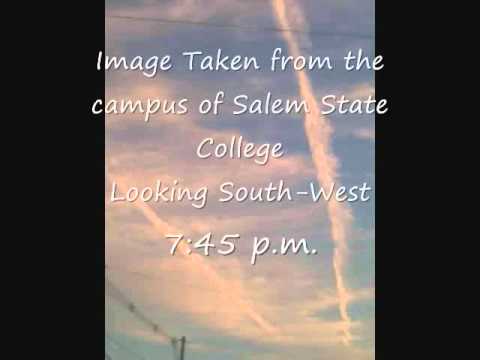 Chemtrails Over Salem, Massachusetts Aug 14, 2010
