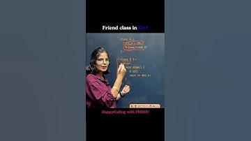 Friend class in C++ #friendclass #cpp #oops #friendfunction #prishu #happycoding