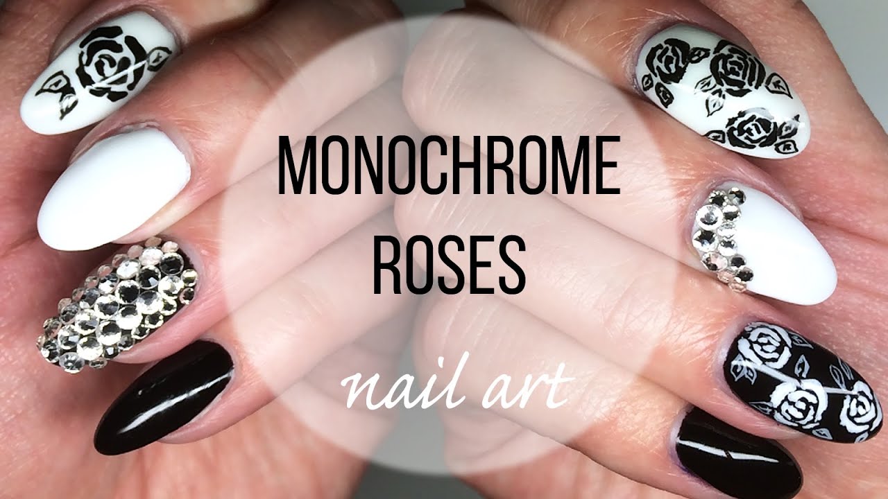 pink monochrome nail art