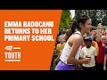 Emma Raducanu returns to her primary school