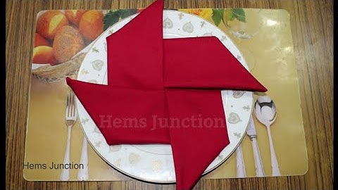 Pinwheel Napkin Fold Tutorial | How to fold a Napkin | Napkin Folding