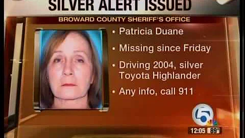 Silver alert for patricia duane