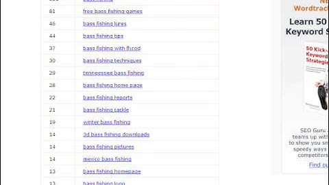 Comparison of Keyword Search Tools: WordTracker versus Google Adwords Keyword Tool